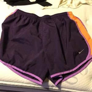 Dark purple Nike shorts. Kids XL women's small